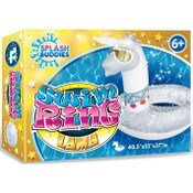 Wholesale - INFLATABLE LLAMA GLITTER POOL FLOAT RING C/P 12, UPC: 810061294085